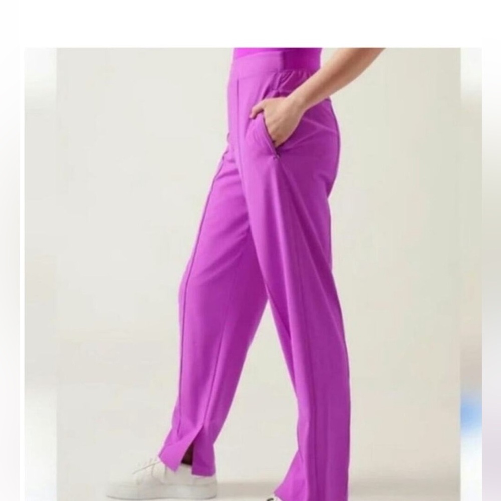 ATHLETA Sz 12 Brooklyn Heights Vienna Slim Pant Jazzy Purple